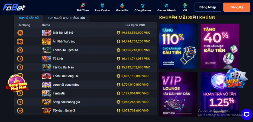 Tương tác trực tiếp với người chia bài mm9
